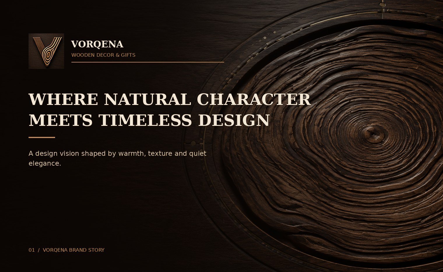VORQENA handcrafted wooden keepsakes